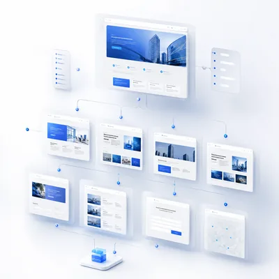 Landing page diseñada en pantalla de computadora